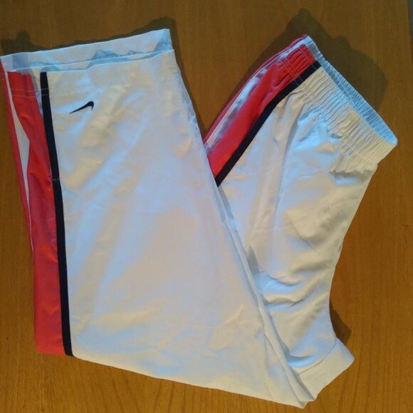 Vintage Nike Striped Wind Pants Joggers Trainers Capri - Picture 1 of 10